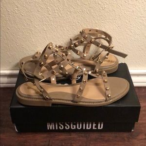 Taupe Gladiator Sandals (new)